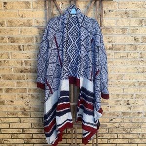 (Anthropologie) Zig Jaquard Cardigan